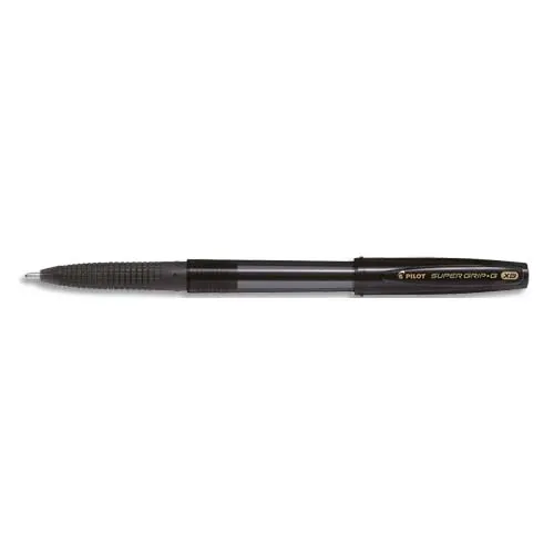PILOT Super Grip G cap balpen met ergonomische grip, extra brede navulbare punt. zwart productfoto image1 L