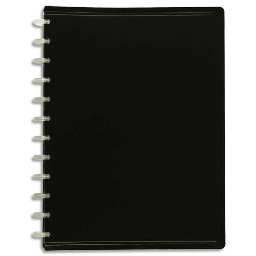 VIQUEL Protège-documents MAXI GEODE en pp opaque 5/10e. 60 vues, 30 pochettes. Coloris noir