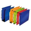 OBLIQUE AZ Pakket van 10 CABINET hangmappen in ondoorzichtig polypro. Onder 50, drukknoop. Blauw productfoto image1 S