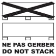 1000 Etiquettes d'expédition DO NOT STACK photo du produit image1 S