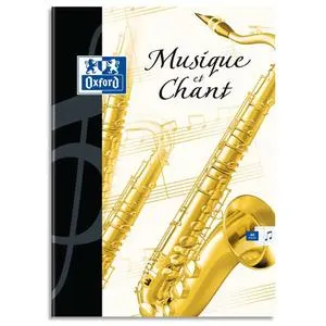 Cahiers musique et chant OXFORD photo du produit
