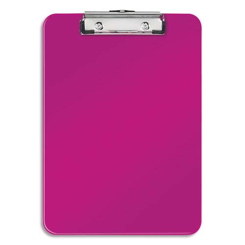 LEITZ Porte-blocs A4 rose, crochet de suspension, capacité 75 feuilles - Dim : L22,8 x H1,7 x P32 cm