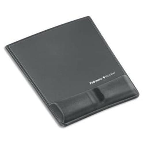 tapis souris repose poignets lycra gris