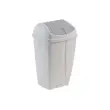 Poubelle plastique blanche à couvercle basculant 50L photo du produit image1 S