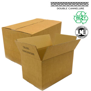 EMBALLAGE Colis de 15 caisses double cannelure brun 40X30X27 cm