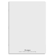 CONQUERANTC Cahier piqûre 17x22cm 96 pages 90g séyès grands carreaux. Couverture polypropylène gris photo du produit image1 S