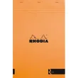 RHODIA Bloc coloR agrafé en-tête 21x29,7 (n°18) 140 pages lignées. Couverture rembordée orange photo du produit image1 S