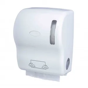Distributeur essuie mains en rouleaux ABS Blanc photo du produit