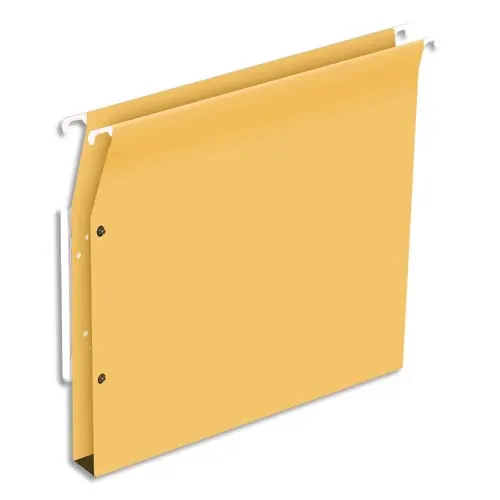 NEUTRE Boîte de 25 dossiers suspendus ARMOIRE en kraft 220g. Fond 30mm, volet agrafage + pression. Jaune photo du produit image1 L