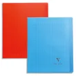CLAIREFONTAINE Cahier piqûre 96 pages 21x29,7cm Seyès - Couvertures transparentes assorties photo du produit image1 S