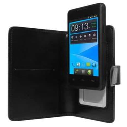 Universele zwarte smartphone folio case 5" productfoto image1 L