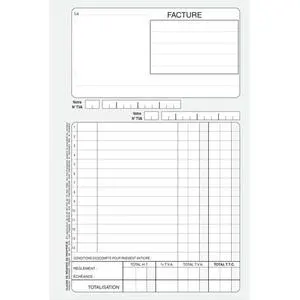 Carnets imprimés autocopiants 5x photo du produit