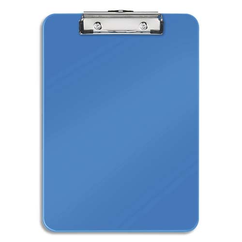 LEITZ Porte-blocs A4 bleu, crochet de suspension, capacité 75 feuilles - Dim : L22,8 x H1,7 x P32 cm