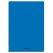 CONQUERANTC Cahier piqûre 21x29,7cm 96 pages 90g séyès grands carreaux. Couverture polypropylène bleu photo du produit image1 S