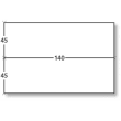 NEUTRE Boîte de 1000 étiquettes d'affranchissement 2 front format 140X45 mm. photo du produit image1 S