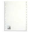Jeu d'intercalaires mensuel 12 positions en polypropylène A4 blanc photo du produit image1 S