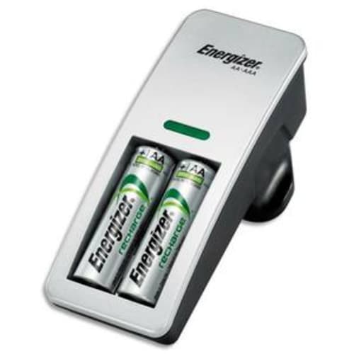 ENERGIZER - Mini Chargeur pour piles rechargeables AA/AAA + 2