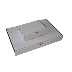 Boîte postale carton extra plate blanche photo du produit