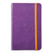 RHODIA Carnet RHODIArama 9x14cm 192 pages lignées. Couverture rembordée violet photo du produit image1 S