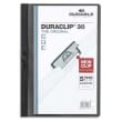 DURABLE Chemise de présentation Duraclip 30 à clip, couverture transparente - 1-30 feuilles A4 - Noir photo du produit image1 S