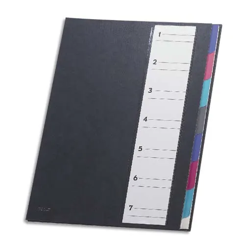 EXTENDOS Dossiermap met 12 vakken zwart MON DOSSIER productfoto image1 L