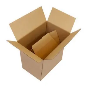Caisse carton à fond automatique double cannelure photo du produit