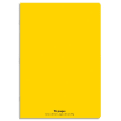 CONQUERANTC Cahier piqûre 24x32cm 96 pages 90g séyès grands carreaux. Couverture polypropylène jaune photo du produit image1 S