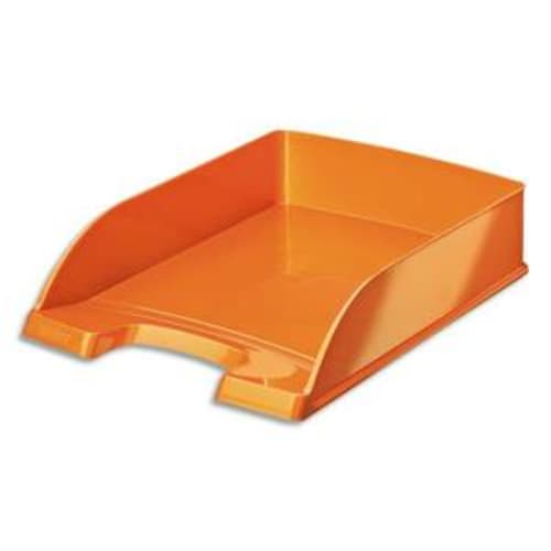 Corbeille à courrier  Plus - WOW orange métallisé - L35,7 x H7 x P25,5 cm