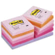 POST-IT Lot de 12 blocs repositionnables coloris PLAISIR dimensions 76x76mm photo du produit image1 S