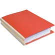 EXACOMPTA Paquet de 25 chemises à dos toilé, carte 320 grammes, dos 3cm, 24x32cm, coloris orange photo du produit image1 S