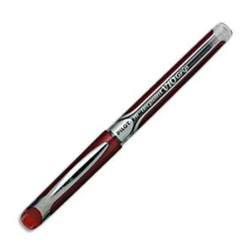 Stylo roller pointe aiguille V10 grip Rouge photo du produit image1 L