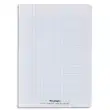 CONQUERANTC Cahier piqûre 17x22cm 96 pages 90g séyès grands carreaux. Couverture polypropylène incolore photo du produit image1 S