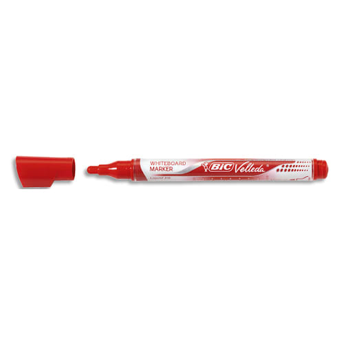 BIC Marqueur effaçable à sec VELLEDA Pocket, pointe ogive, encre liquide rouge