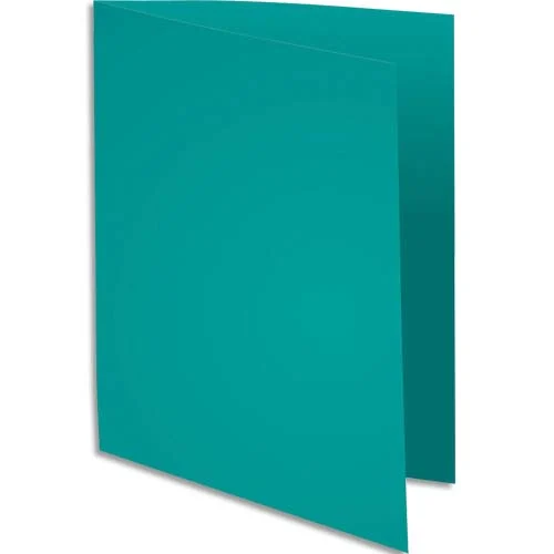 EXACOMPTA Paquet de 100 chemises SUPER 180 en carte 160 grammes coloris vert vif photo du produit image1 L