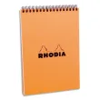 RHODIA Bloc de direction couverture reliure intégrale en-tête orange 80 feuilles format A5 réglure 5x5 photo du produit image1 S