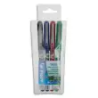 Etui met 4 balpennen met metalen punt 4 inktkleuren V-BALL 07 productfoto image1 S