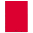 CONQUERANTC Cahier piqûre 17x22cm 96 pages90g séyès grands carreaux.Couverture polypropylène rouge photo du produit image1 S