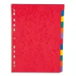 PERGAMY Jeu 8 intercalaires neutres 8 touches carte lustrée 225g. Format A4. Coloris assortis vif photo du produit image1 S