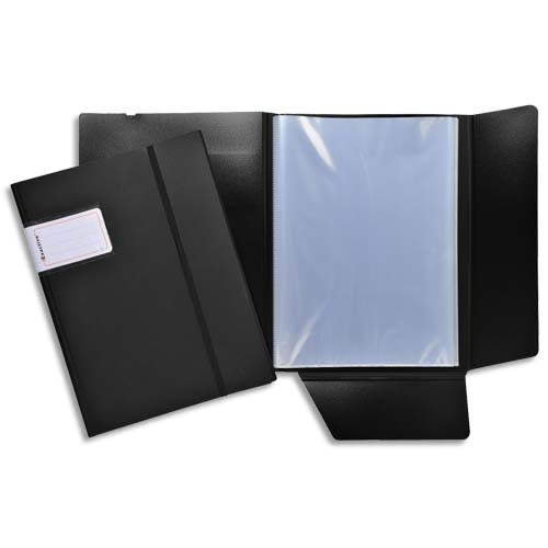 EXACOMPTA Protège document 60 vues, 30 pochettes EXACTIVE, PP 6/10e fermeture par élastique vertical