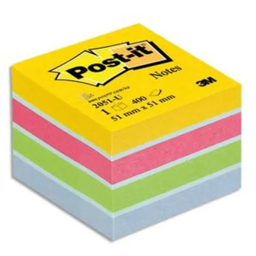 Mini bloc cube 400 feuilles 5.1x5.1cm photo du produit image1 L