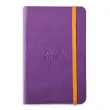 RHODIA Carnet RHODIArama 9x14cm 192 pages lignées. Couverture rembordée violet photo du produit image1 S