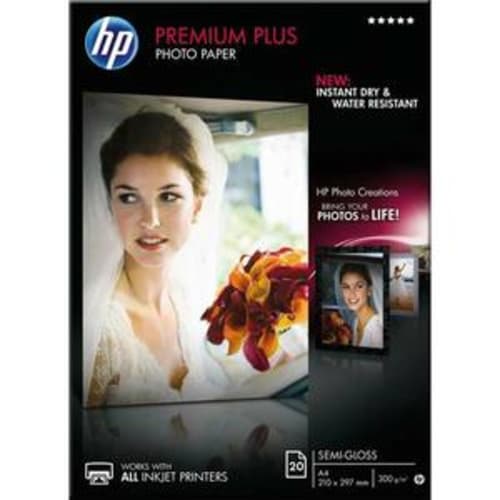 20 feuilles papier photo Premium Plus A4, finition mat satiné