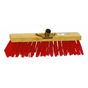 Balai cantonnier PVC rouge L 60cm photo du produit