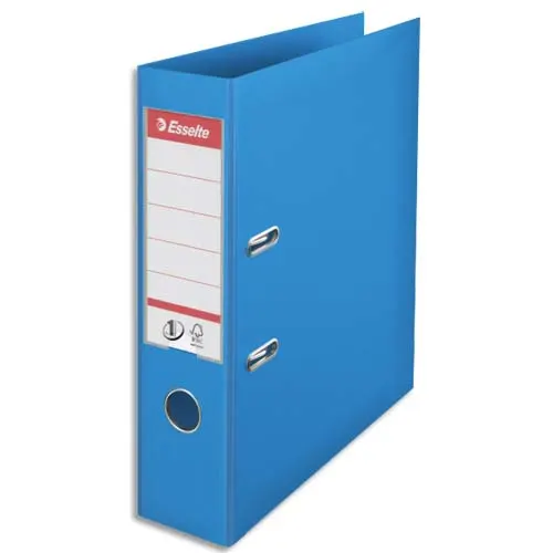 ESSELTE Ordner N°1 POWER in polypropyleen, rug 75mm, kleur lichtblauw productfoto image1 L