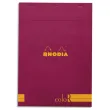 RHODIA Bloc coloR agrafé en-tête 21x29,7 (n°18) 140 pages lignées. Couverture rembordée framboise photo du produit image1 S