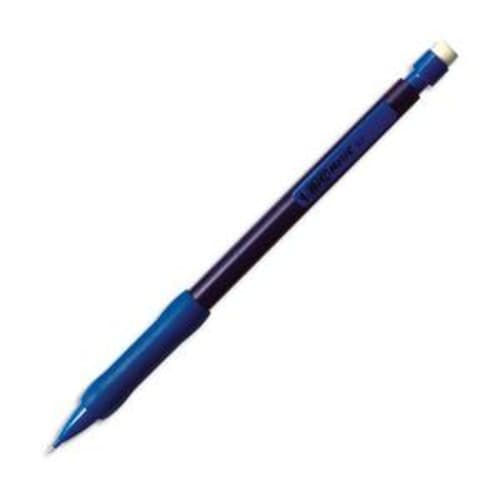 Porte-mine 0,7 mm jetable corps plastique couleur avec grip caoutchouc
