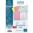 EXACOMPTA Pak van 30 SUPER 60 hemdjes in 60 grams karton, pastelkleuren geassorteerd productfoto image1 S