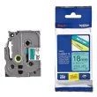 BROTHER Ruban pour PTOUCH laminé noir/vert 18mmx8m TZE741 photo du produit image1 S