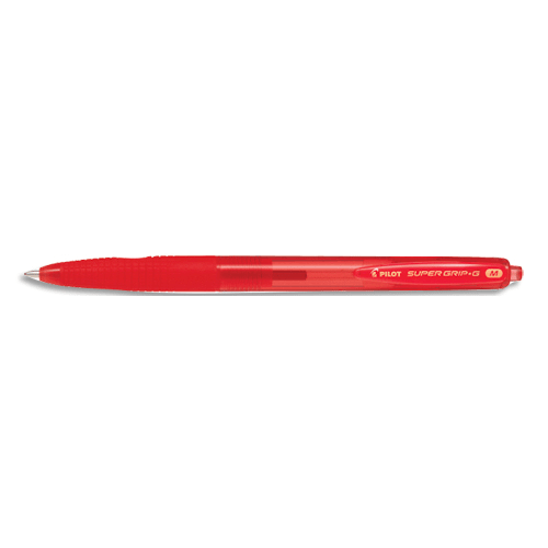 PILOT Stylo bille SUPER GRIP G rétractable pointe moyenne encre rouge photo du produit image1 L