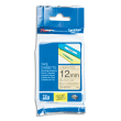 BROTHER Ruban laminé Noir sur Motifs Or 12mmx4m TZE-MPGG31 photo du produit image1 S